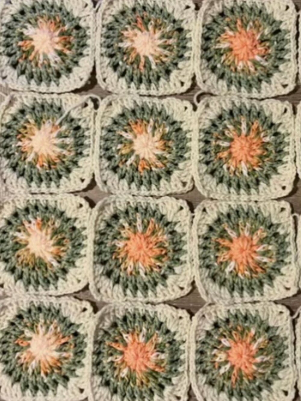 20 Handmade Starburst Squares - Orange Blossom DIY Fashion & Home